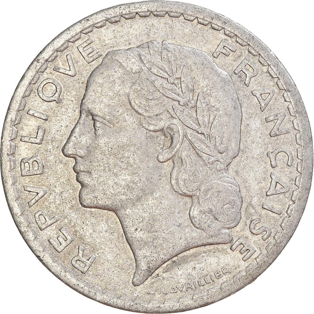 Coin, France, 5 Francs, 1945