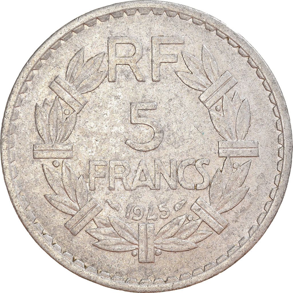 Coin, France, 5 Francs, 1945