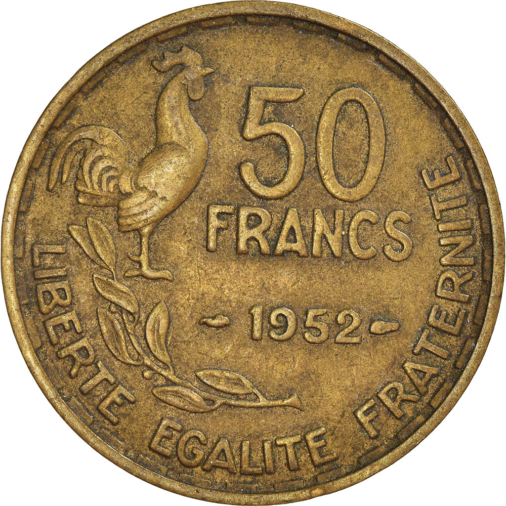 Munten, Frankrijk, 50 Francs, 1952
