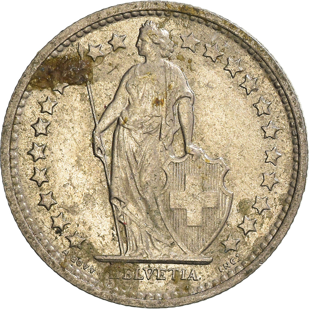 Moneta, Svizzera, 1/2 Franc, 1968