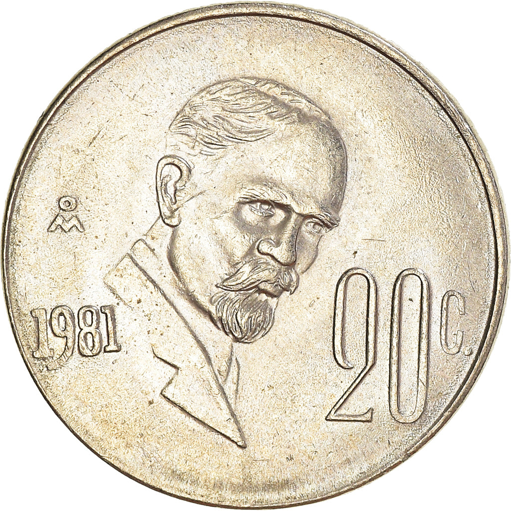 Moneta, Mexico, 20 Centavos, 1981