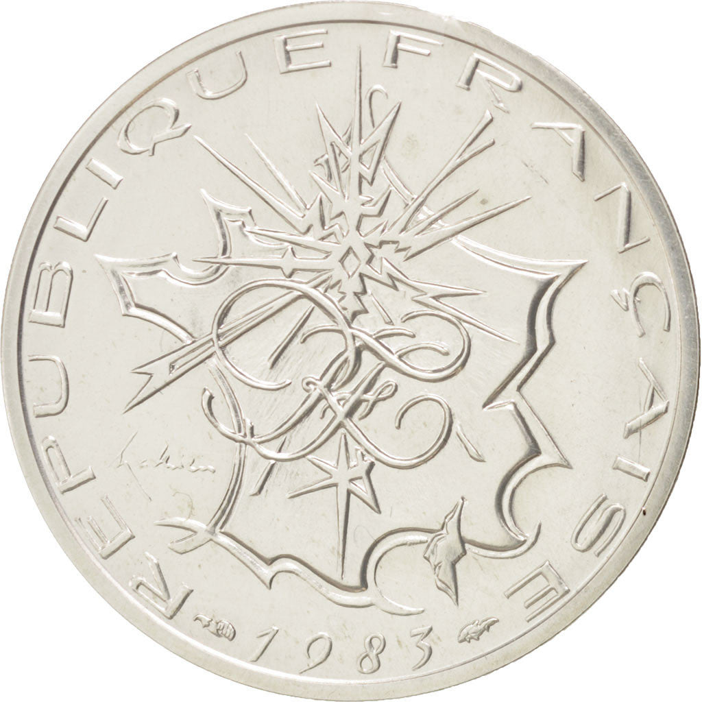 Coin, France, 10 Francs, 1983, MS(65-70), Silver, KM:P787, Gadoury:186.P2