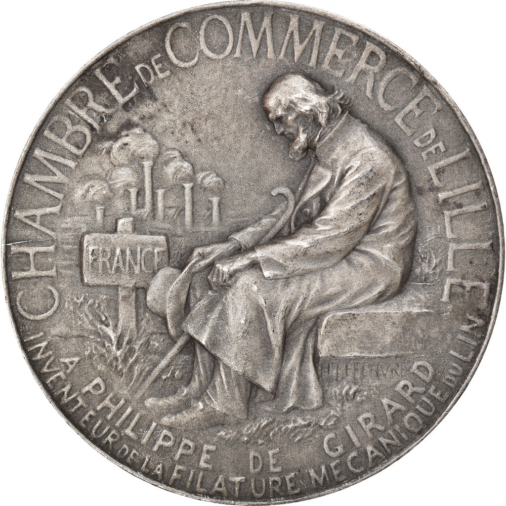 France, Médaille, Chambre de Commerce de Lille, Business & industry, Lefebvre