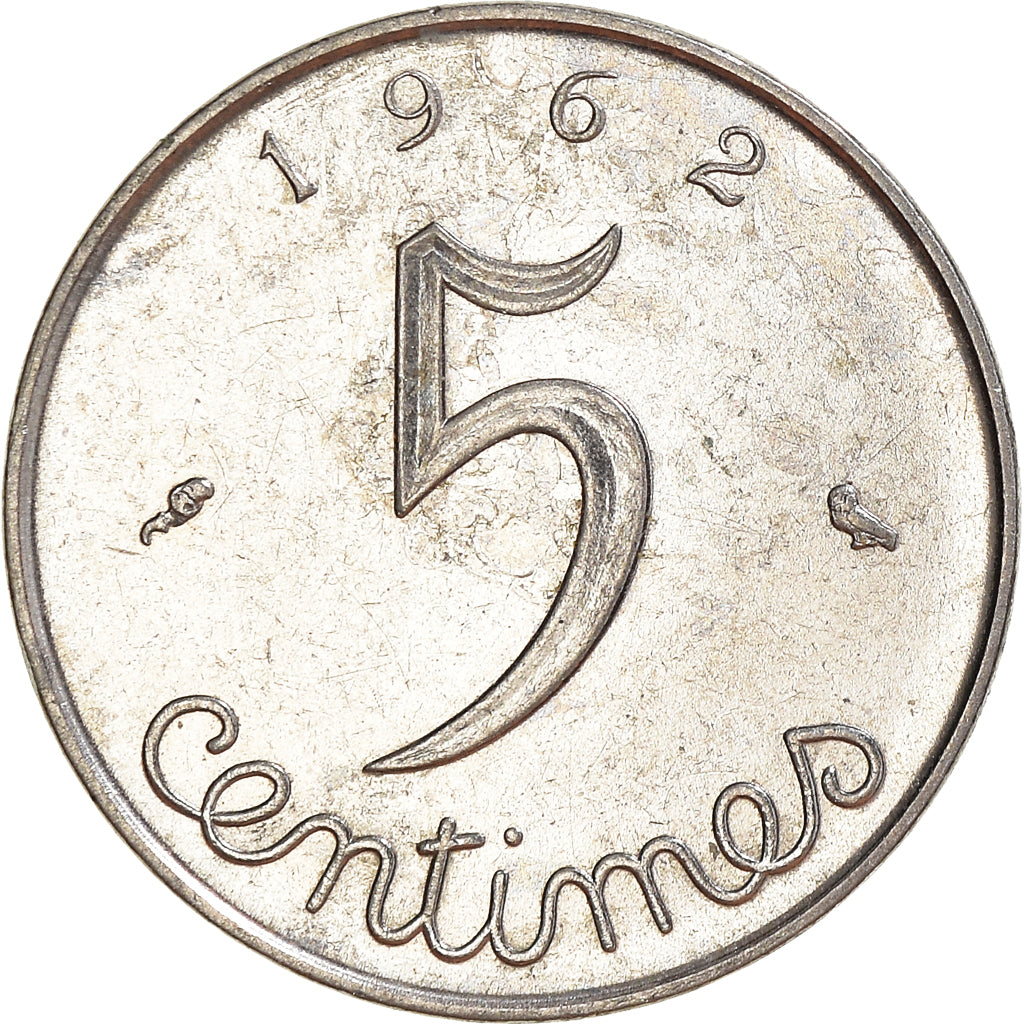 Moneta, Francia, 5 Centimes, 1962