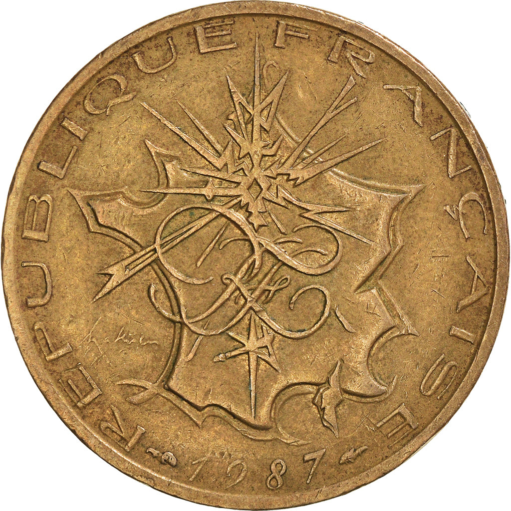 Moneda, Francia, 10 Francs, 1987