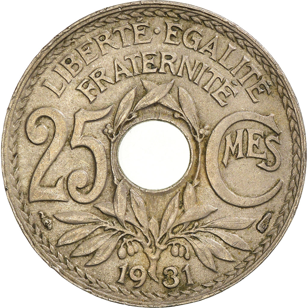 Moneda, Francia, 25 Centimes, 1931