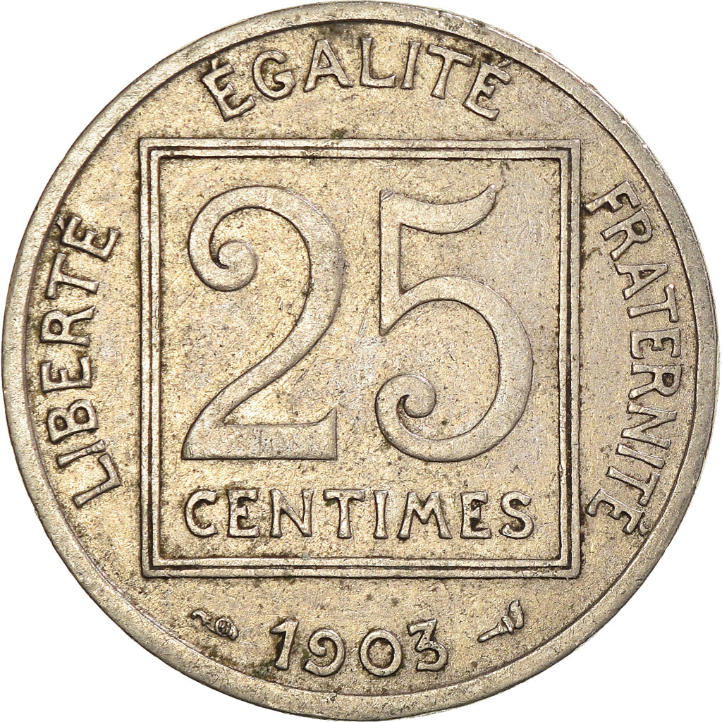 Coin, France, 25 Centimes, 1903