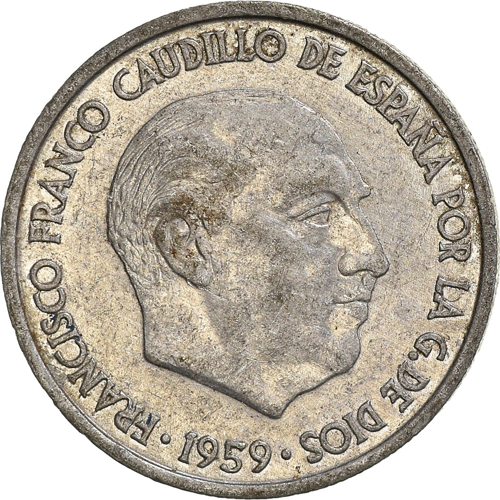 Münze, Spanien, 10 Centimos, 1959
