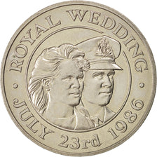 SAINT HELENA & ASCENSION, 50 Pence, 1986, KM #7, MS(63), Copper-Nickel, 38.5,...