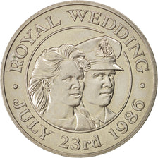 SANT’ELENA & ASCENSION, Elizabeth II, 50 Pence, 1986, SPL, Rame-nichel, KM:7