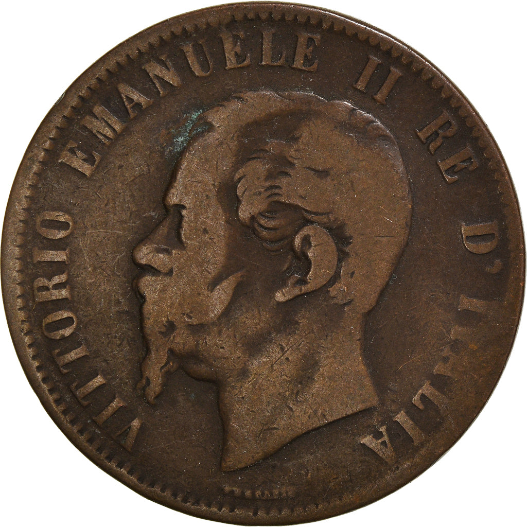 Coin, Italy, 10 Centesimi, 1863
