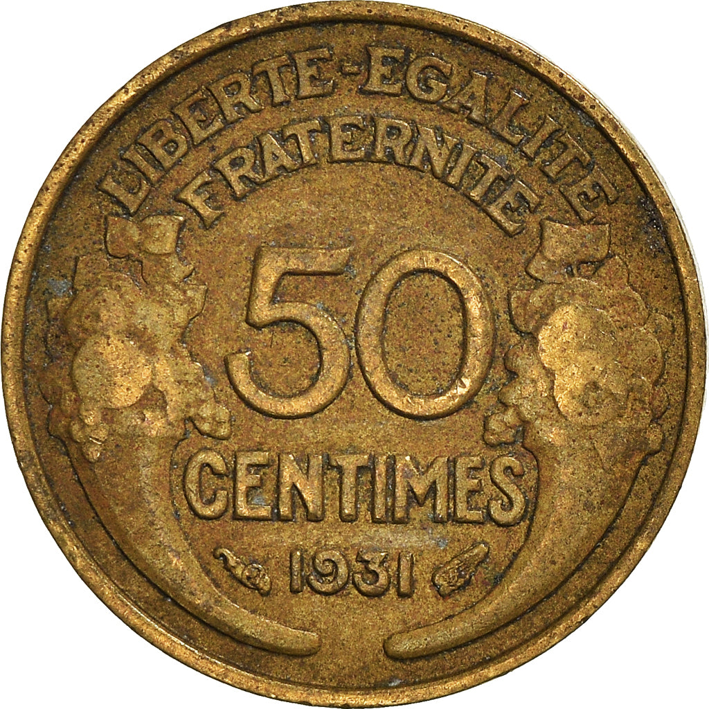 Munten, Frankrijk, 50 Centimes, 1931