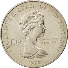 Moneda, Nueva Zelanda, Elizabeth II, Dollar, 1978, SC, Cobre - níquel, KM:47