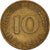 Moeda, ALEMANHA - REPÚBLICA FEDERAL, 10 Pfennig, 1950