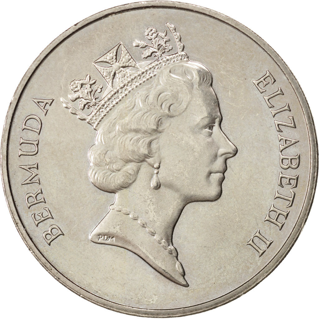 BERMUDA, Dollar, 1987, KM #52, MS(63), Copper-Nickel, 38.5, 28.14