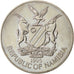NAMIBIA, 10 Dollars, 1995, KM #9, MS(63), Copper-Nickel, 28.69