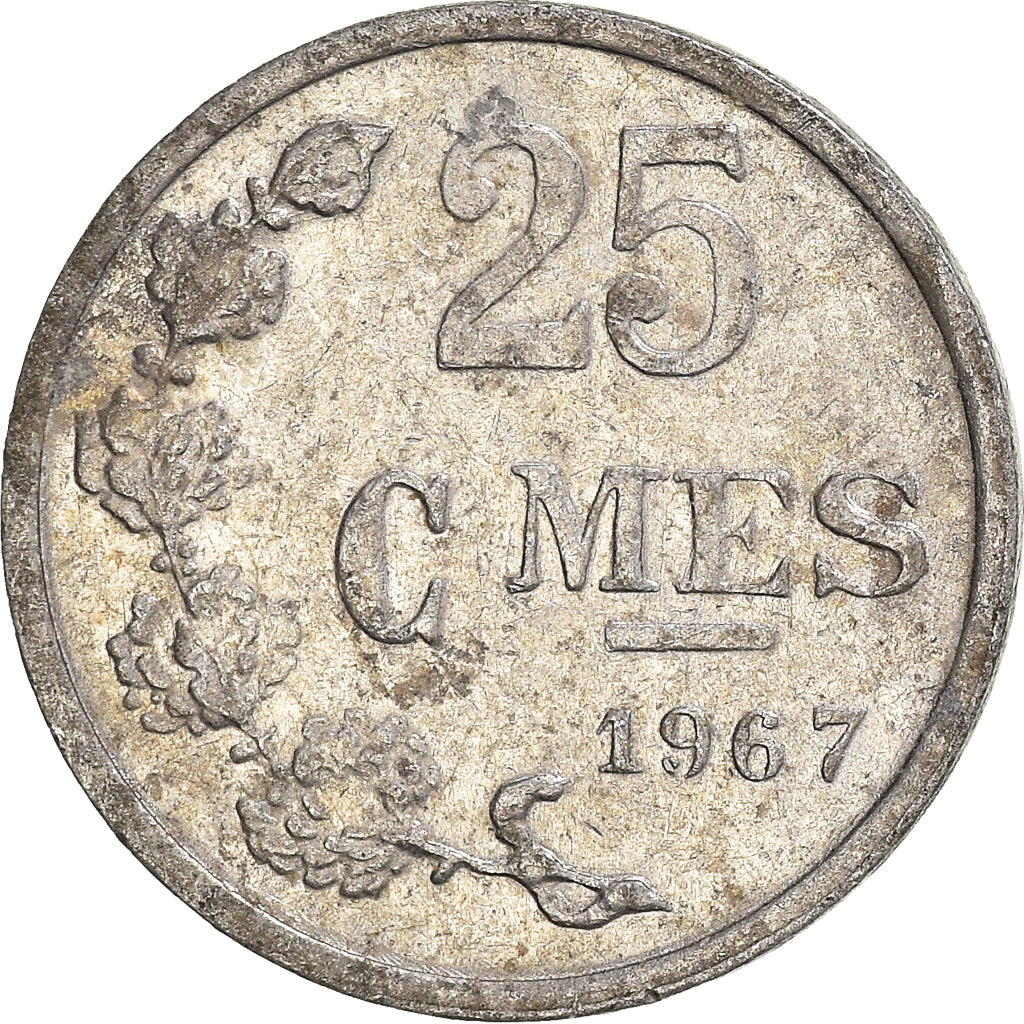 Coin, Luxembourg, 25 Centimes, 1967