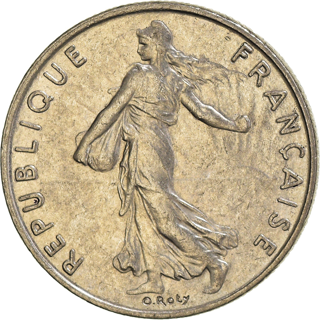 Coin, France, 1/2 Franc, 1997