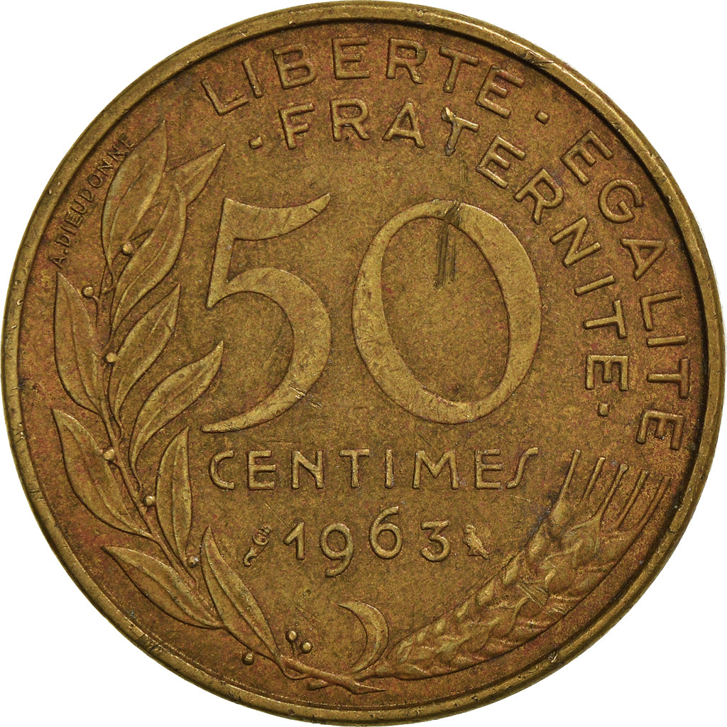 Moneta, Francia, 50 Centimes, 1963