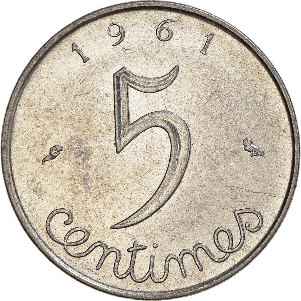 Moneta, Francia, 5 Centimes, 1961
