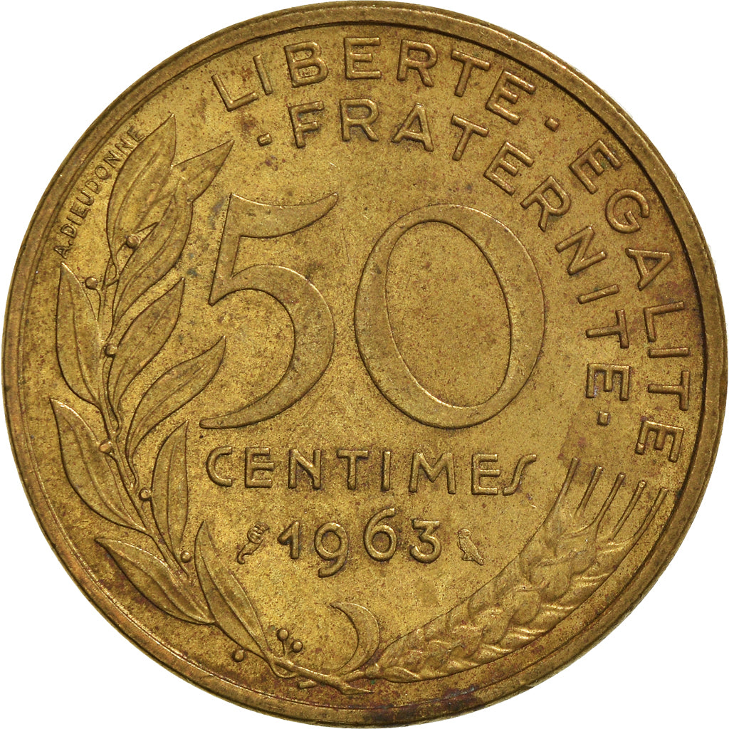 Moneta, Francia, 50 Centimes, 1963