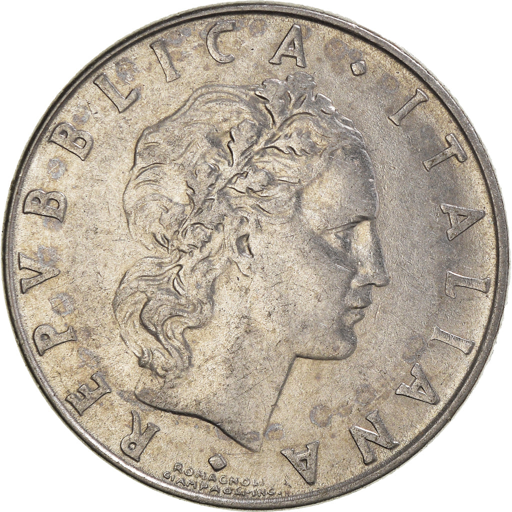 Moeda, Itália, 50 Lire, 1956