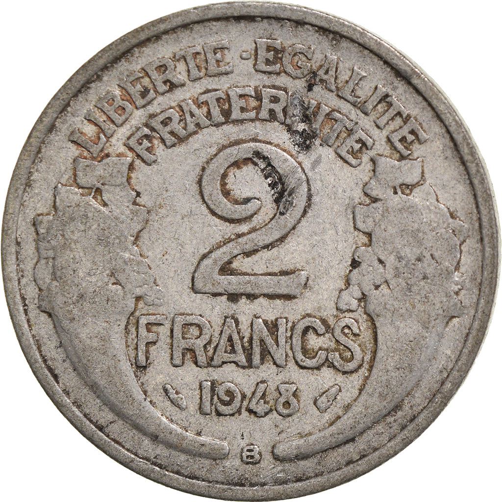Moneta, Francia, 2 Francs, 1948