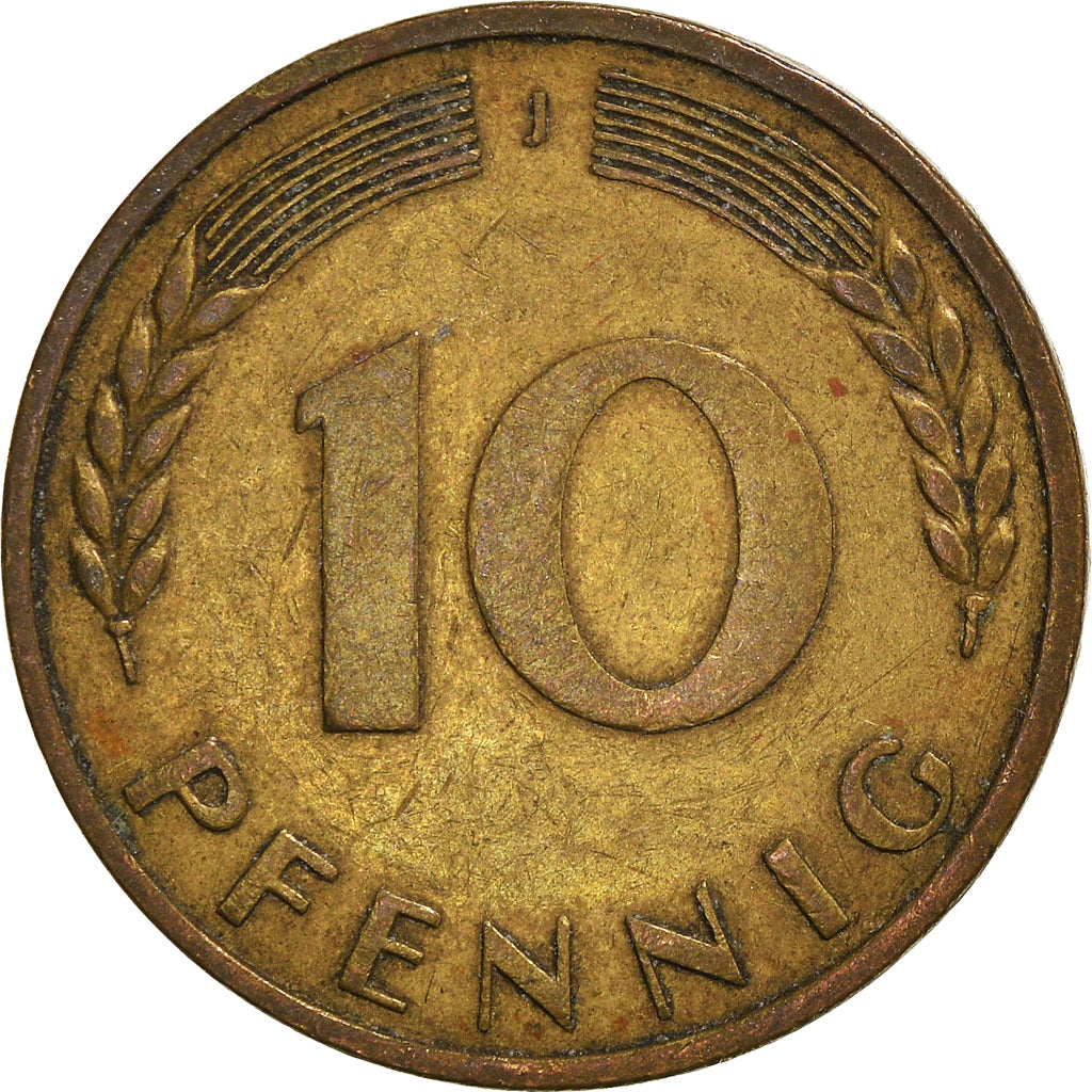 Moneta, GERMANIA - REPUBBLICA FEDERALE, 10 Pfennig, 1950