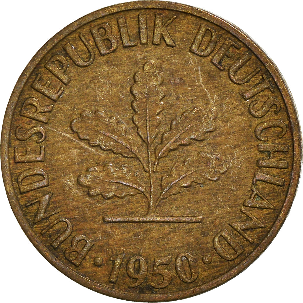 Moneda, ALEMANIA - REPÚBLICA FEDERAL, 5 Pfennig, 1950