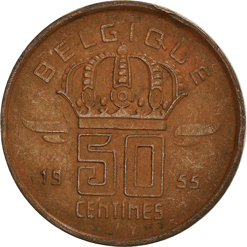 Moneta, Belgio, 50 Centimes, 1955