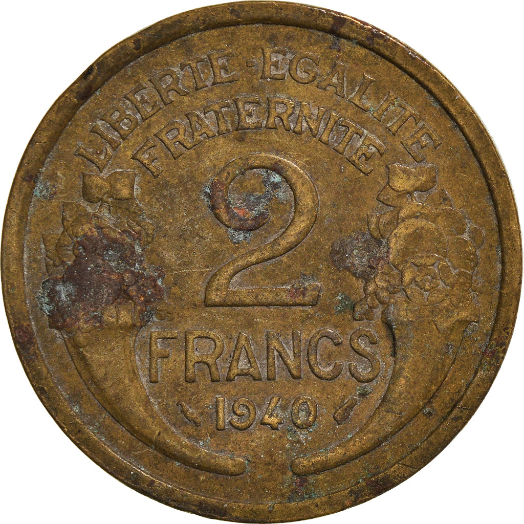 Moneta, Francia, 2 Francs, 1940