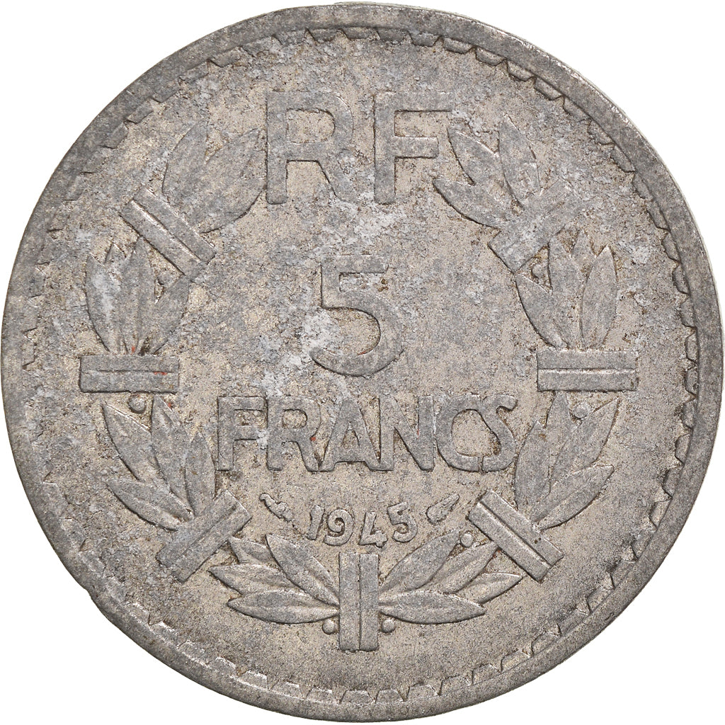 Moneda, Francia, 5 Francs, 1945