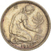 Moneda, ALEMANIA - REPÚBLICA FEDERAL, 50 Pfennig, 1950