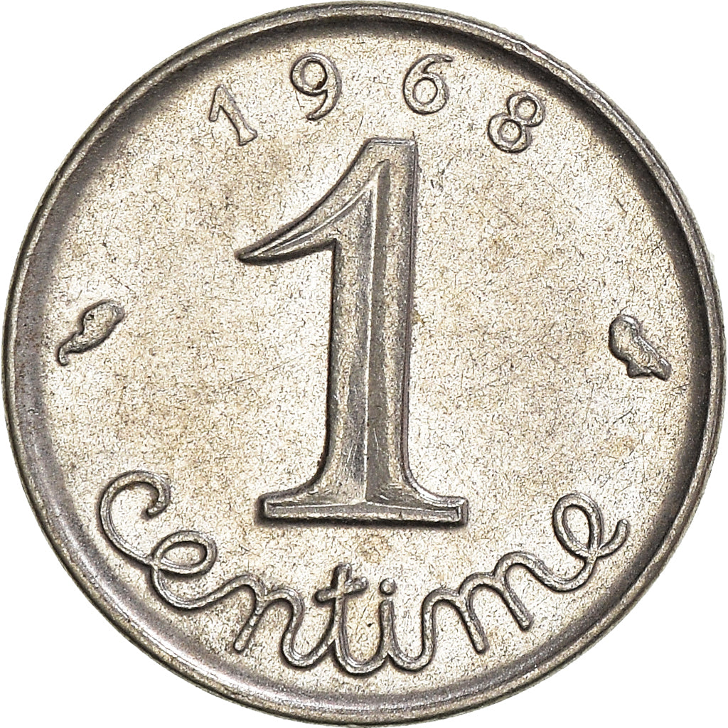 Coin, France, Centime, 1968