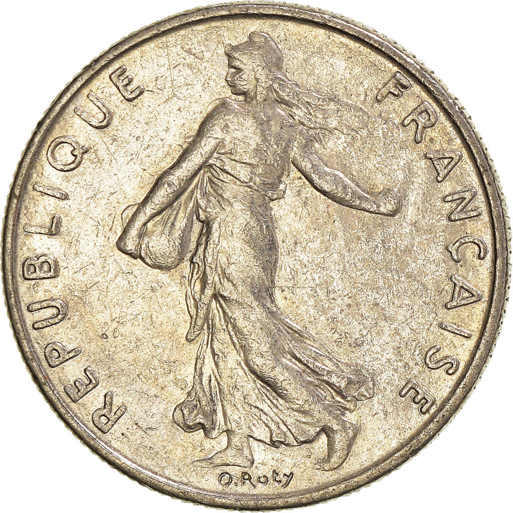 Moneta, Francia, 1/2 Franc, 1985