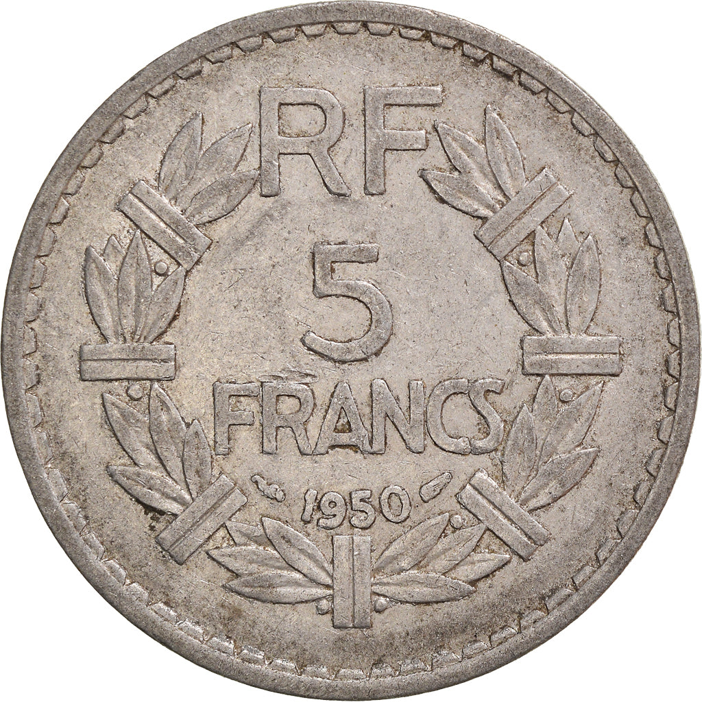 Moneda, Francia, 5 Francs, 1950