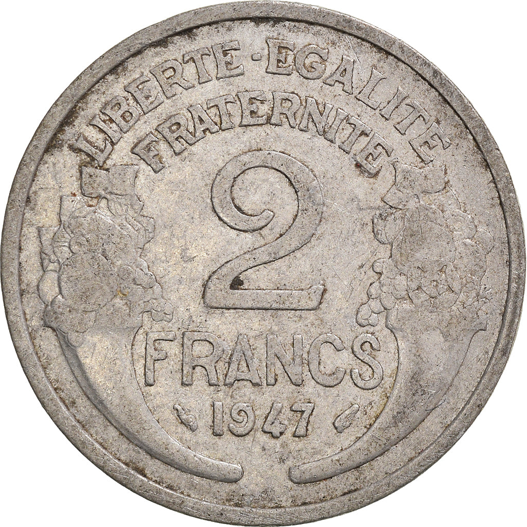 Moneta, Francia, 2 Francs, 1947