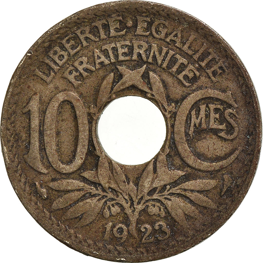Moneta, Francia, 10 Centimes, 1923
