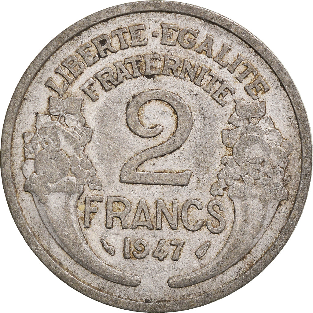 Moneta, Francia, 2 Francs, 1947