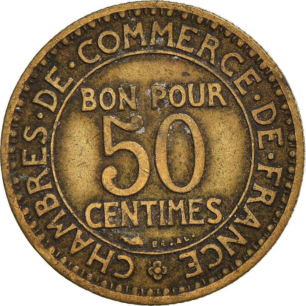 Münze, Frankreich, 50 Centimes, 1923