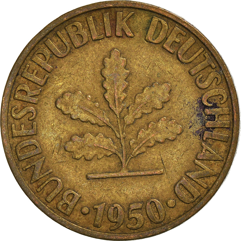 Moneta, Niemcy - RFN, 10 Pfennig, 1950