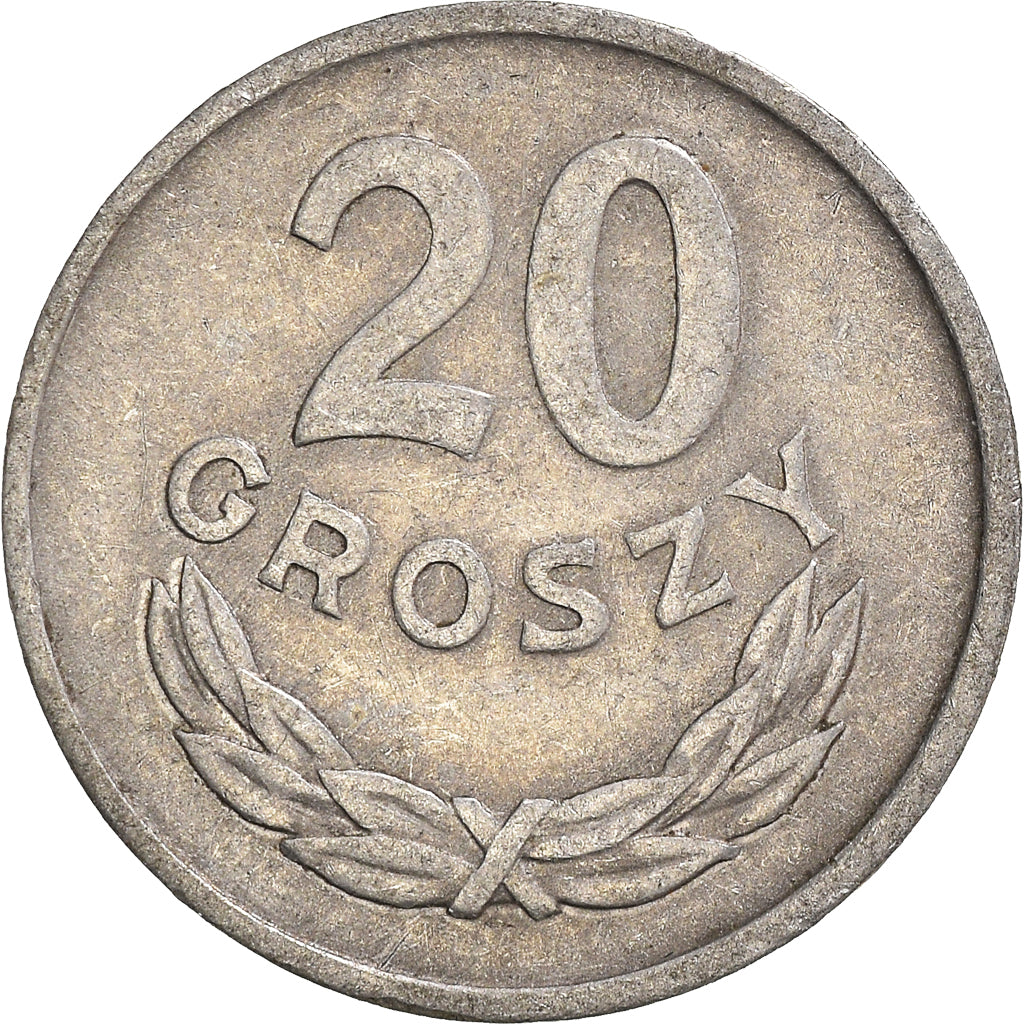 Coin, Poland, 20 Groszy, 1961