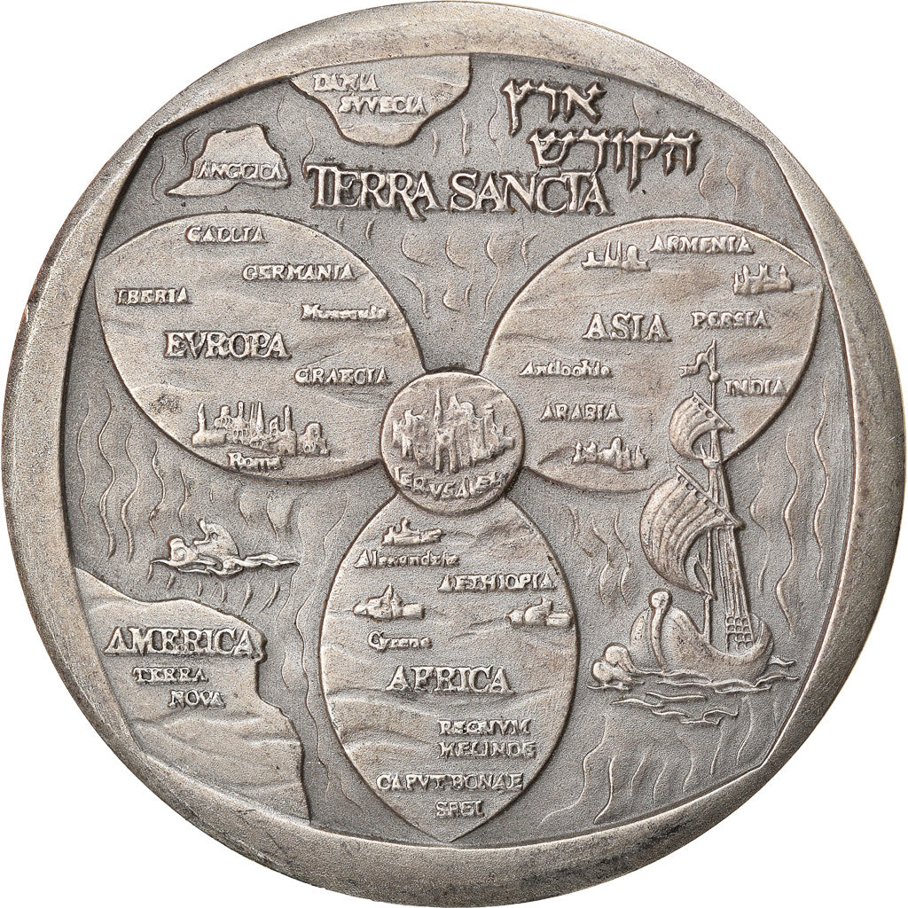 Israel, Médaille, Terra Sancta, Religions & beliefs, SUP+, Argent