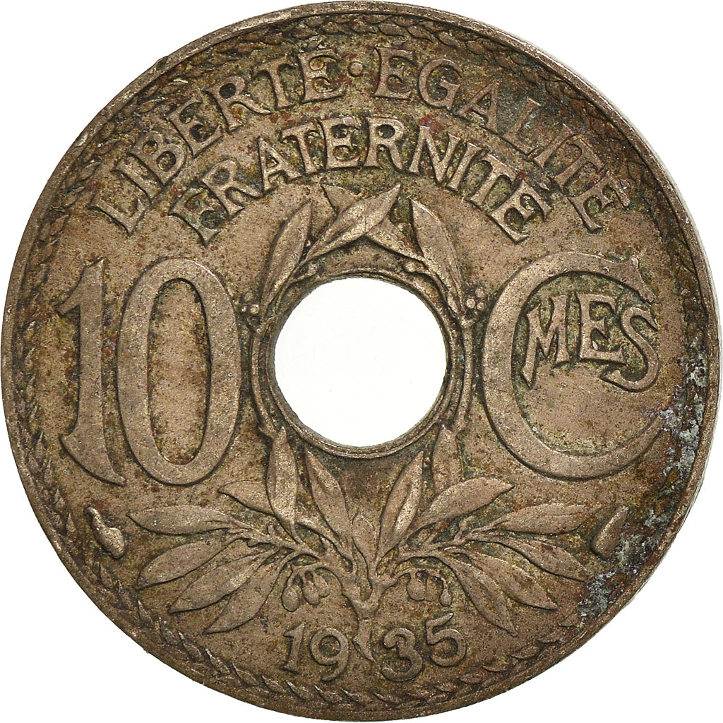 Munten, Frankrijk, 10 Centimes, 1935