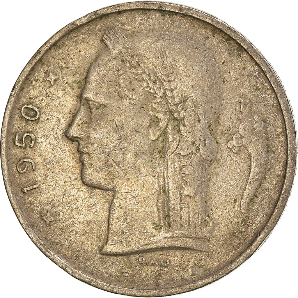 Münze, Belgien, Franc, 1950