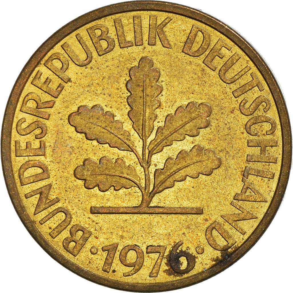 Moneta, Niemcy - RFN, 10 Pfennig, 1976