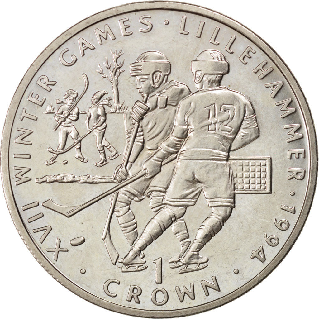 GIBRALTAR, Crown, 1993, KM #146, MS(63), Copper-Nickel, 38.8, 28.49