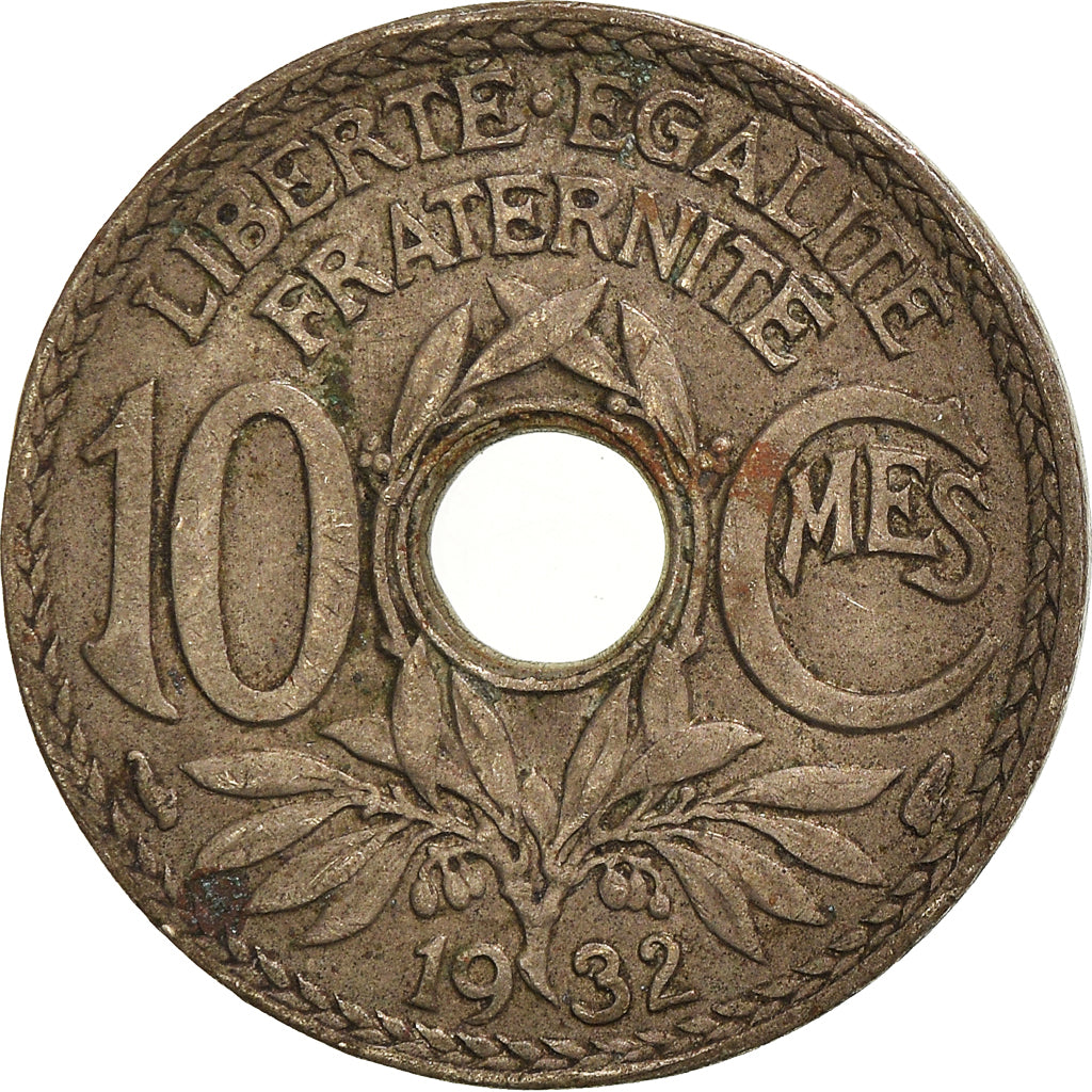 Coin, France, 10 Centimes, 1932