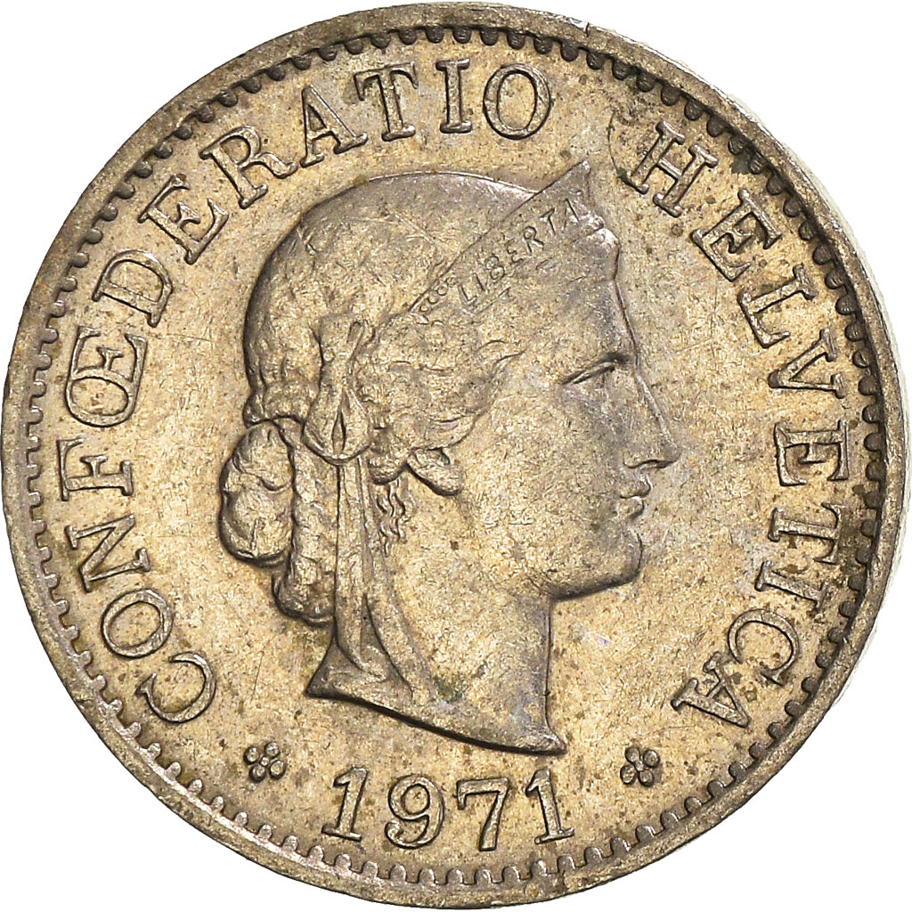 Monnaie, Suisse, 5 Rappen, 1971