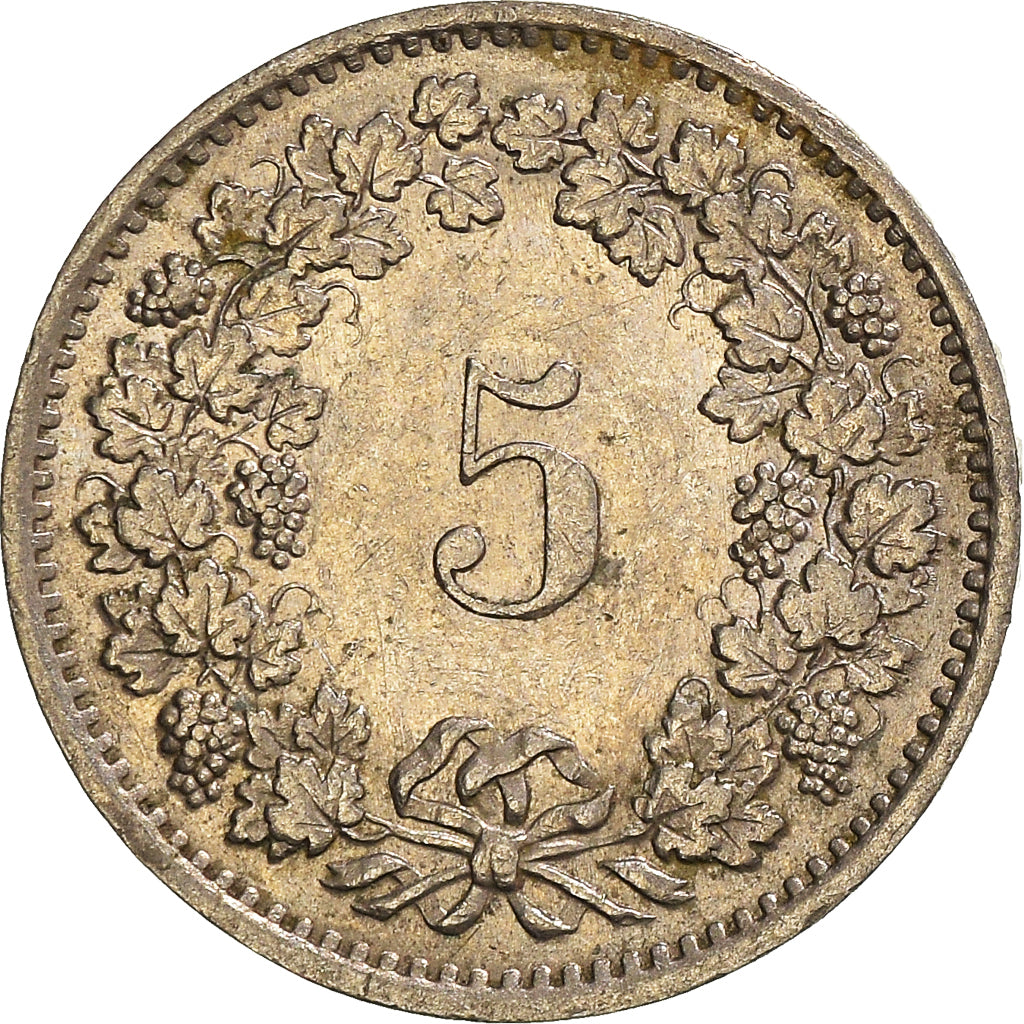 Monnaie, Suisse, 5 Rappen, 1971